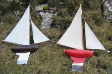 Douglas's and Loughie's boats at Ushet for a practice run. Photo: Stephen Ryan